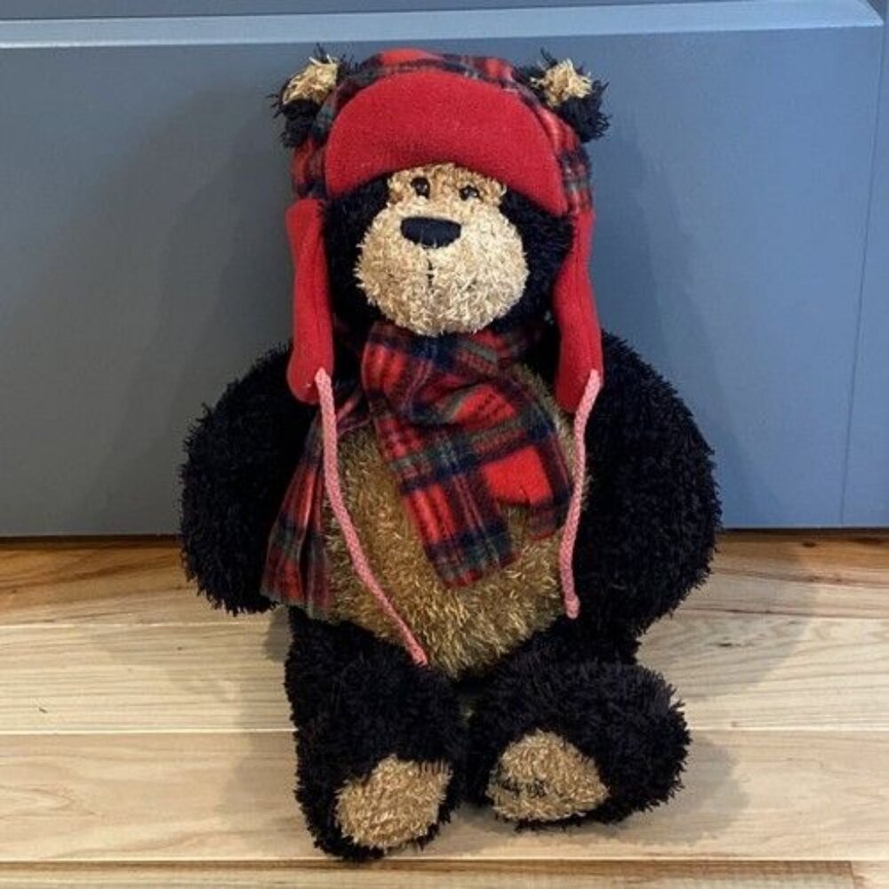 Office Depot’s Teddy B. Caring Soft Fuzzy Stuffed Bear By Gund Black/Brown 15”